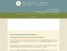 Tablet Screenshot of mclanefamilydental.com